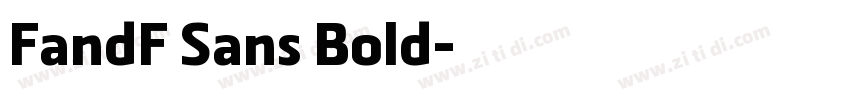 FandF Sans Bold字体转换